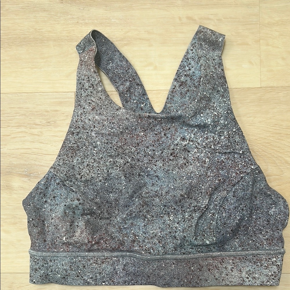 Lululemon Athletica Gray Sports Bra with Racerback